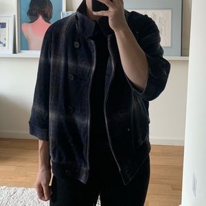 Charlotte Ronson Plaid Wool Jacket